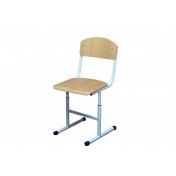Chair T-shaped on a round tube, №4-7 with HPL coating
